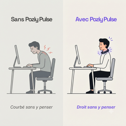 Correcteur de posture intelligent - Poziy Pulse