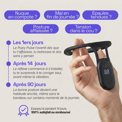 Correcteur de posture intelligent - Poziy Pulse